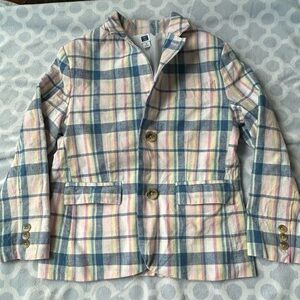 Janie and Jack Multicolor Plaid Blazer